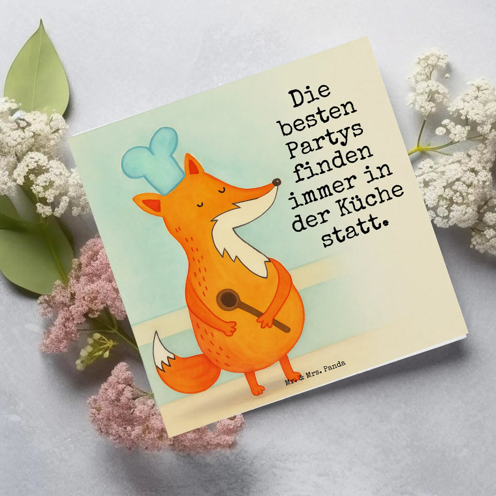 Deluxe Karte Fuchs Koch Design Karte, Grußkarte, Klappkarte, Einladungskarte, Glückwunschkarte, Hochzeitskarte, Geburtstagskarte, Hochwertige Grußkarte, Hochwertige Klappkarte, Fuchs, Füchse, Koch Geschenk, Küche Spruch, Küche Deko, Köche, Bäcker, Party Spruch, Spruch lustig, witzig