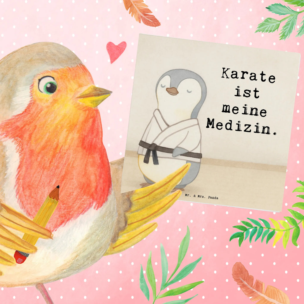 Deluxe Karte Pinguin Karate Design Glückwunschkarte, Hochwertige Klappkarte, Hochwertige Grußkarte, Hochzeitskarte, Karte, Geburtstagskarte, Grußkarte, Klappkarte, Einladungskarte, Geschenk, Sport, Sportart, Hobby, Schenken, Danke, Dankeschön, Auszeichnung, Gewinn, Sportler, Karate Verein, Selbstverteidigung, Kampfkunst, Karate, Kampfsportart