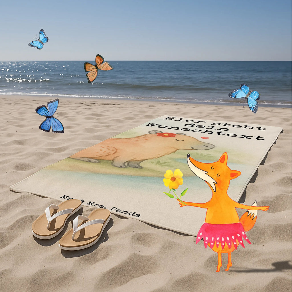 Personalisiertes Badehandtuch Capybara Blume Design Duschtuch mit Namen, Kinder Handtuch mit Namen, Personalisiertes Handtuch, Strandtuch mit Namen, Saunatuch mit Namen, Personalisiertes Badetuch, Badetuch mit Namen, Tiermotive, Gute Laune, lustige Sprüche, Tiere, Capybara