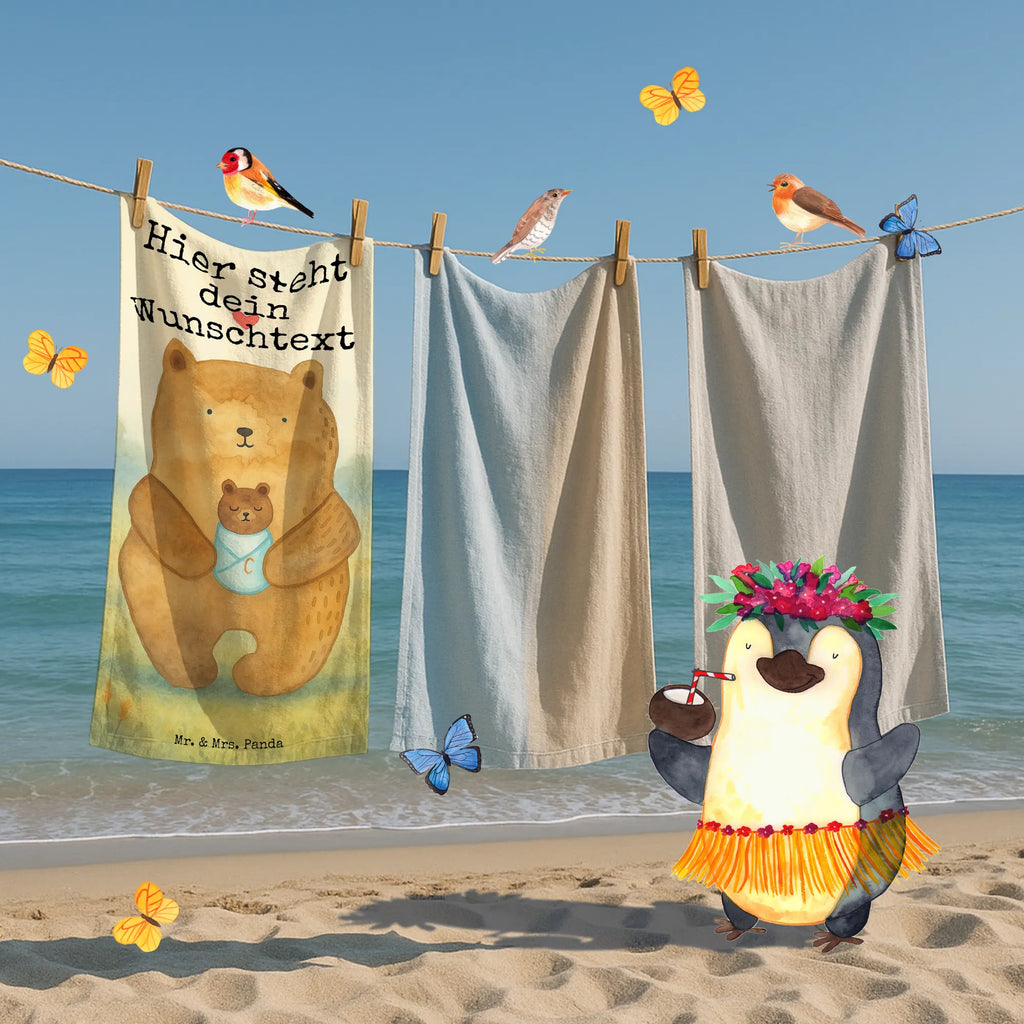 Personalisiertes Badehandtuch Bär Baby Design Duschtuch mit Namen, Badetuch mit Namen, Personalisiertes Badetuch, Saunatuch mit Namen, Personalisiertes Handtuch, Strandtuch mit Namen, Kinder Handtuch mit Namen, Bär, Teddy, Teddybär, Mutter, Enkelin, Täufling, Eltern, Baby, Nichte, Geburtstag, Neffe, Glückwunsch, Taufe, Geburt, Enkel
