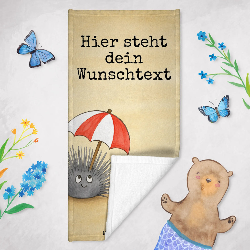 Personalisiertes Badehandtuch Seeigel Design Saunatuch mit Namen, Personalisiertes Badetuch, Strandtuch mit Namen, Badetuch mit Namen, Kinder Handtuch mit Namen, Duschtuch mit Namen, Personalisiertes Handtuch, Meerestiere, Meer, Urlaub, Selbstliebe, Lebe, Selbstakzeptanz, Achtsamkeit, Hier und Jetzt, Seeigel, Leben