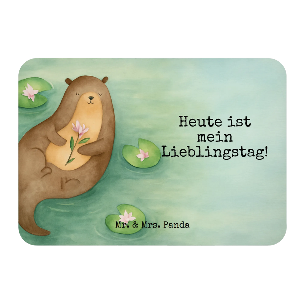 Magnet Otter Seerose Design Whiteboard Magnet, Pinnwandmagnet, Kühlschrankmagnet, Notiz Magnet, Motivmagnete, Kühlschrank Dekoration, Dekomagnet, Souvenir Magnet, Otter, Fischotter, Seeotter, Otter Seeotter See Otter