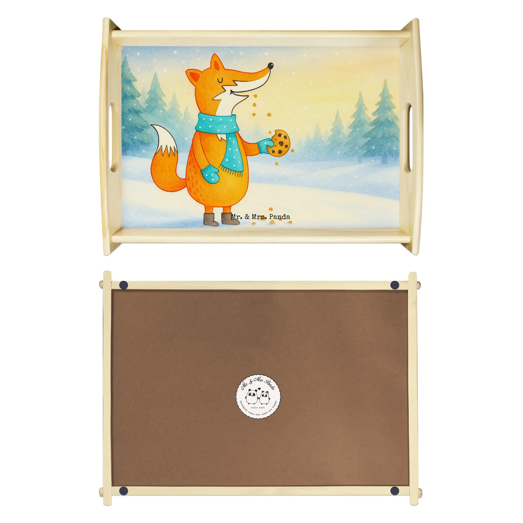 Küchentablett Fuchs Keks Design Frühstückstablett, Serviertablett, Küchentablett, Dekotablett, Holztablett, Tablett, Fuchs, Füchse, Winter, Plätzchen, Küche Deko, Weihnachtszeit, Liebe, Kekse, Backen Spruch