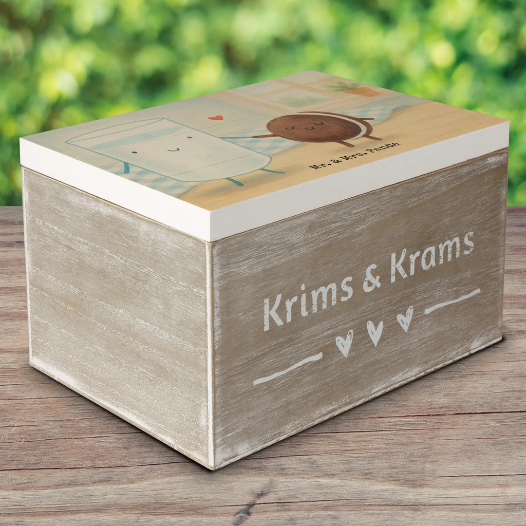 Holzkiste Milch Keks Design Holzkiste, Schatulle, Erinnerungsbox, Geschenkdose, Kiste, Schatzkiste, Dekokiste, Geschenkbox, Aufbewahrungsbox, Truhe, Erinnerungskiste, XXL, Tiermotive, Gute Laune, lustige Sprüche, Tiere, Milk, Kekse, Cookie, romantisch, Motiv süß, perfektes Paar, Keks, Milch, Einladung Frühstück, Kaffee
