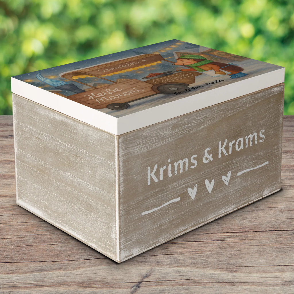 Holzkiste Igel Maronen Design Kiste, Holzkiste, Erinnerungsbox, Geschenkdose, Schatulle, Truhe, Aufbewahrungsbox, Geschenkbox, Schatzkiste, Erinnerungskiste, Dekokiste, XXL, Winter, Weihnachten, Weihnachtsdeko, Nikolaus, Advent, Heiligabend, Wintermotiv, Maronen, Duft, Kastanien, Weihnachtsmarkt