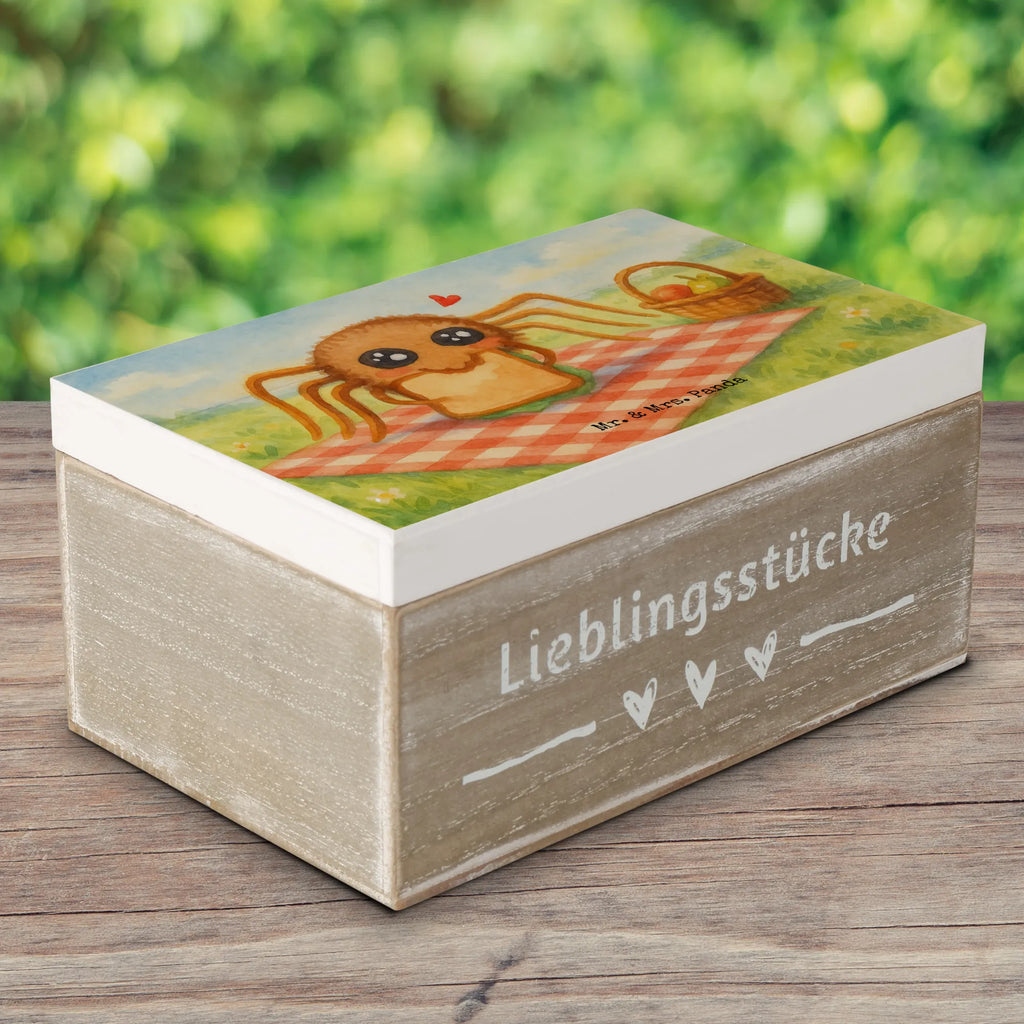 Holzkiste Spinne Agathe Sandwich Design Dekokiste, Schatzkiste, Aufbewahrungsbox, Schatulle, Erinnerungskiste, Geschenkdose, Holzkiste, XXL, Geschenkbox, Kiste, Erinnerungsbox, Truhe, Spinne Agathe, Spinne, Agathe, Videos, Merchandise, Mut, Lebensfreude, Alles wird gut, Hunger, Glück, Verfressen, Hungrig