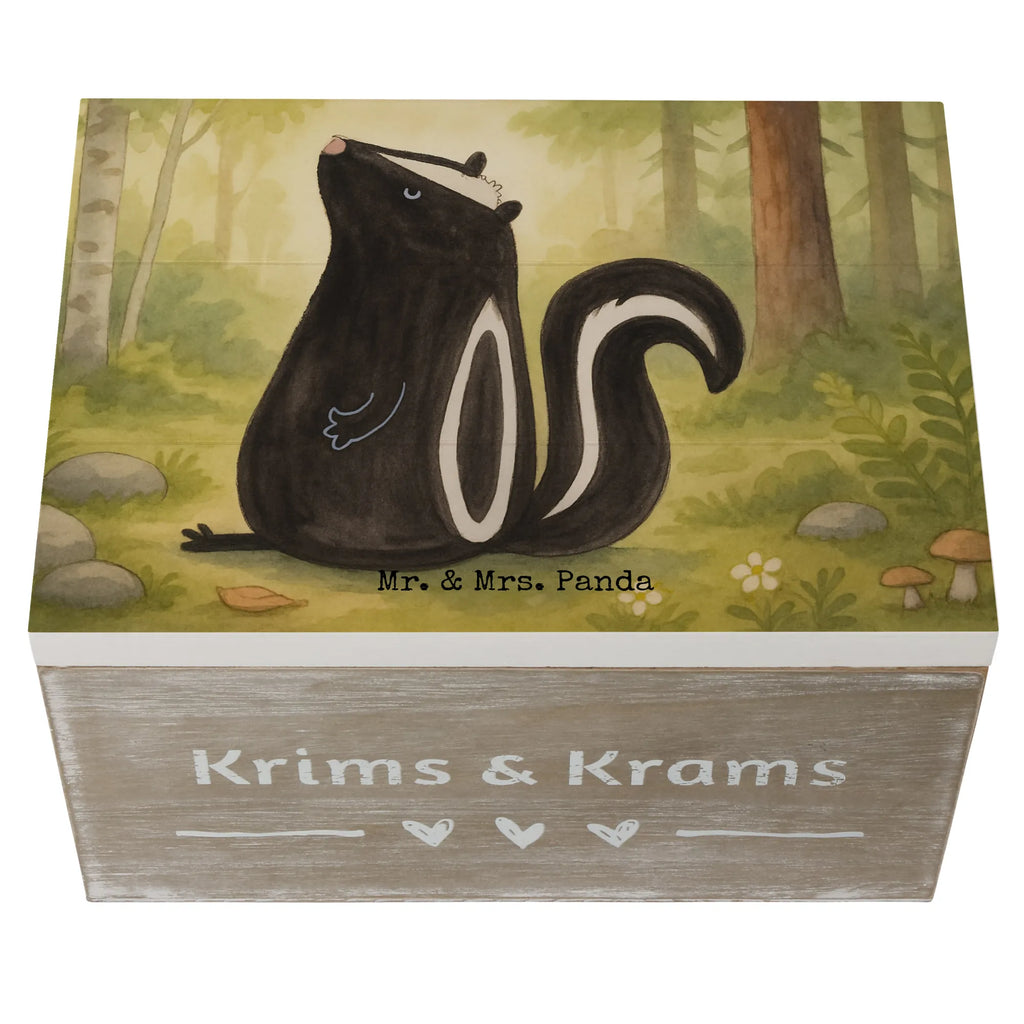 Holzkiste Stinktier Sitzen Design Holzkiste, Erinnerungsbox, Dekokiste, Schatulle, Erinnerungskiste, Kiste, XXL, Aufbewahrungsbox, Geschenkdose, Truhe, Schatzkiste, Geschenkbox, Stinktier, Skunk, Stinki, Raubtier, Spruch, Stinker, Büro, Recht, Wildtier, Besserwisser