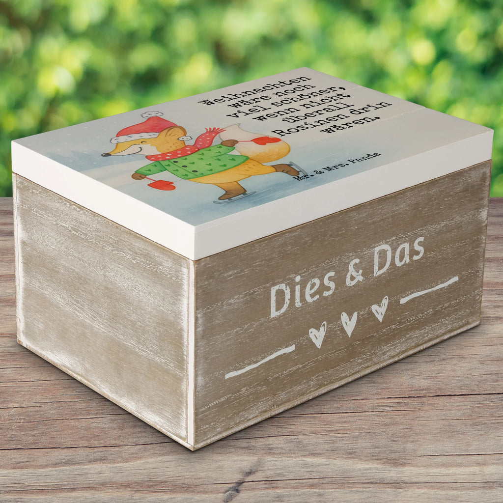 Holzkiste Fuchs  Schlittschuhe Design Geschenkbox, Truhe, Aufbewahrungsbox, Geschenkdose, Schatzkiste, Kiste, Dekokiste, Erinnerungskiste, Holzkiste, Erinnerungsbox, Schatulle, XXL, Winter, Weihnachten, Weihnachtsdeko, Nikolaus, Advent, Heiligabend, Wintermotiv, Tannenbaum, Weihnachtsbaum, Weihnachtszeit, Weihnachtstage, Weihnachtsmann