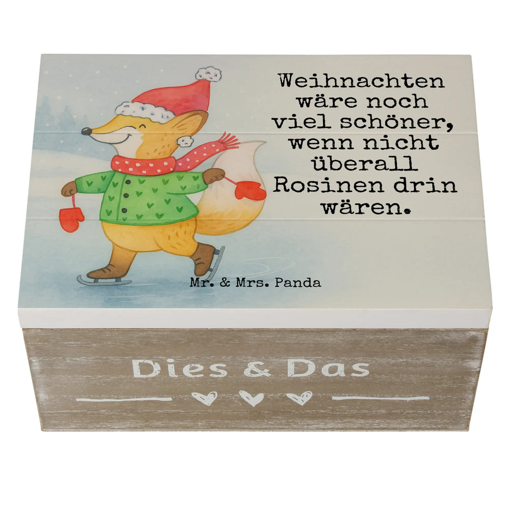 Holzkiste Fuchs  Schlittschuhe Design Geschenkbox, Truhe, Aufbewahrungsbox, Geschenkdose, Schatzkiste, Kiste, Dekokiste, Erinnerungskiste, Holzkiste, Erinnerungsbox, Schatulle, XXL, Winter, Weihnachten, Weihnachtsdeko, Nikolaus, Advent, Heiligabend, Wintermotiv, Tannenbaum, Weihnachtsbaum, Weihnachtszeit, Weihnachtstage, Weihnachtsmann