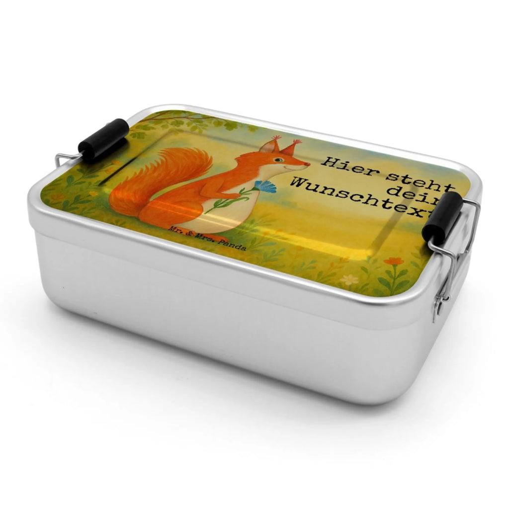 Spersonalizowany metalowy pojemnik na lunch wiewiórka kwiat Design Brotdose, Brotbox, Brotdose mit Namen, Geschenk mit Namen, Brotbox mit Namen, Schule, Kindergarten, Uni, Tiermotive, Gute Laune, lustige Sprüche, Tiere, Eichhörnchen, Eichhorn, Spruch positiv, Lachen, Spaß, Motivation Sprüche, Motivation Bilder, glücklich Spruch, Spruch Deko