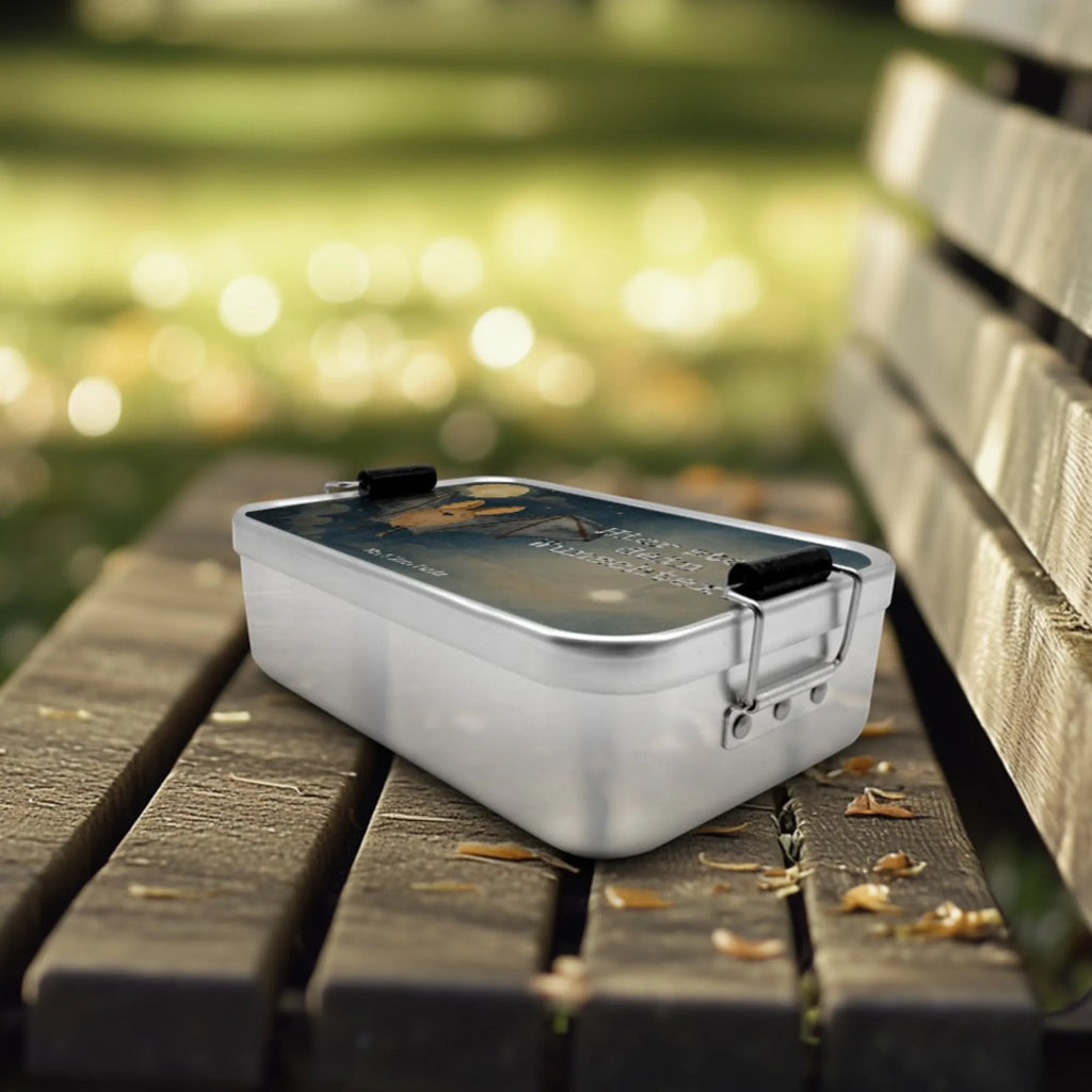 Personalized Metal Lunch Box bat wing Design Kindergarten, Brotdose, Brotdose mit Namen, Geschenk mit Namen, Brotbox, Schule, Brotbox mit Namen, Uni, Tiermotive, Gute Laune, lustige Sprüche, Tiere