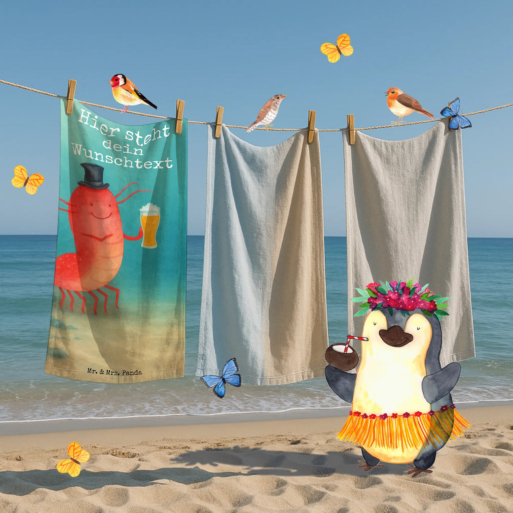 Personalisiertes Badehandtuch Hummer Weizen Design Strandtuch mit Namen, Duschtuch mit Namen, Personalisiertes Badetuch, Kinder Handtuch mit Namen, Personalisiertes Handtuch, Saunatuch mit Namen, Badetuch mit Namen, Meerestiere, Meer, Urlaub, Garnelen, Männerhaushalt, Kneipe, Junggeselle, Wirtschaft, Garnele, Kochen, Bierliebhaber, Gasthaus, Junggesellin, Bier