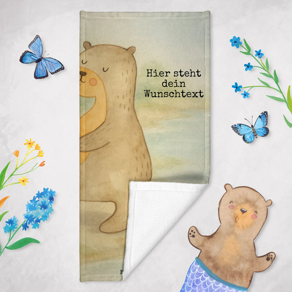 Personalisiertes Badehandtuch Otter Bauch Design Saunatuch mit Namen, Kinder Handtuch mit Namen, Strandtuch mit Namen, Duschtuch mit Namen, Badetuch mit Namen, Personalisiertes Badetuch, Personalisiertes Handtuch, Otter, Fischotter, Seeotter, Otter Seeotter See Otter