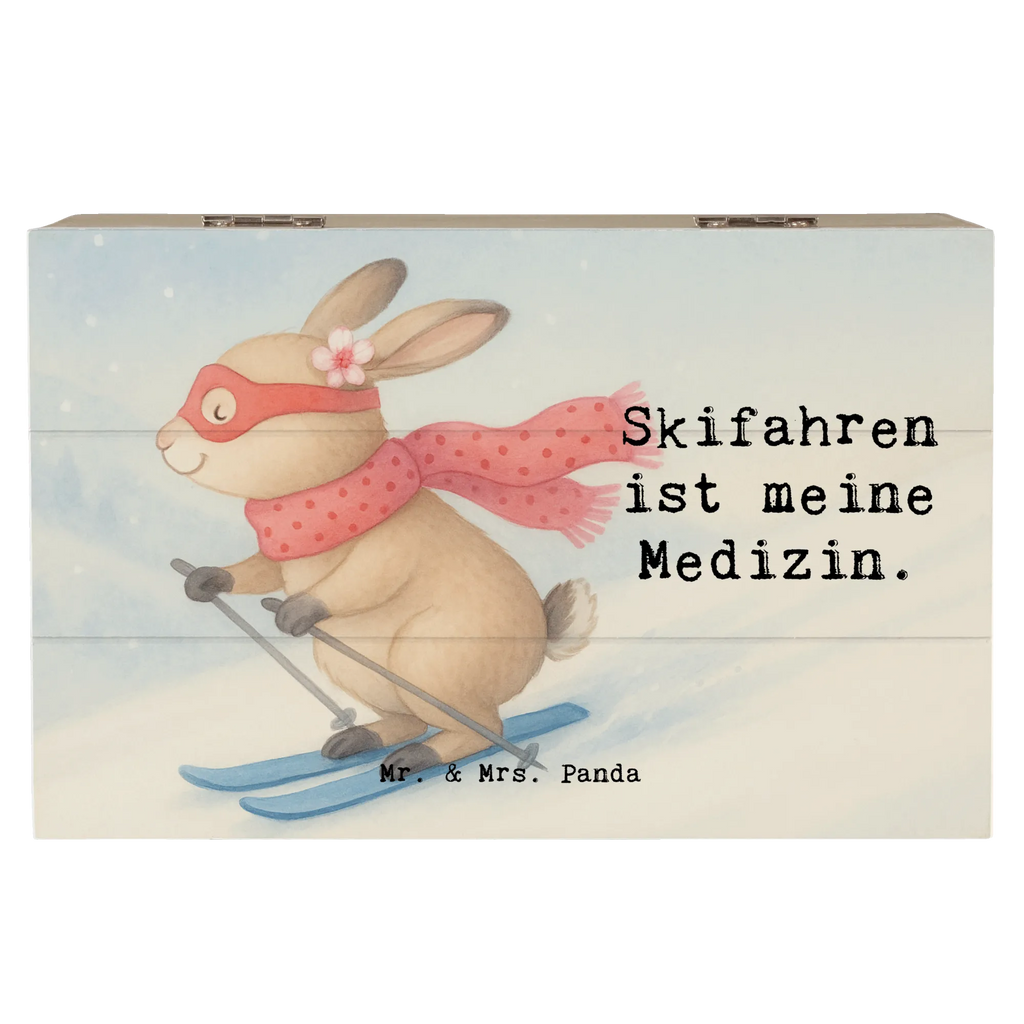 Holzkiste Hase Skifahren Design Aufbewahrungsbox, Truhe, Geschenkbox, Erinnerungskiste, Holzkiste, Geschenkdose, Kiste, Erinnerungsbox, Schatzkiste, Dekokiste, Schatulle, XXL, Geschenk, Sport, Sportart, Hobby, Schenken, Danke, Dankeschön, Auszeichnung, Gewinn, Sportler, Skiwettbewerb, Ski fahren, Skirennen, Skifahren, Skisport