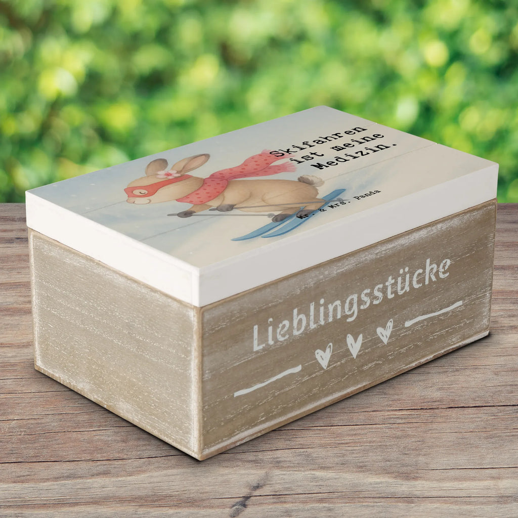 Holzkiste Hase Skifahren Design Aufbewahrungsbox, Truhe, Geschenkbox, Erinnerungskiste, Holzkiste, Geschenkdose, Kiste, Erinnerungsbox, Schatzkiste, Dekokiste, Schatulle, XXL, Geschenk, Sport, Sportart, Hobby, Schenken, Danke, Dankeschön, Auszeichnung, Gewinn, Sportler, Skiwettbewerb, Ski fahren, Skirennen, Skifahren, Skisport