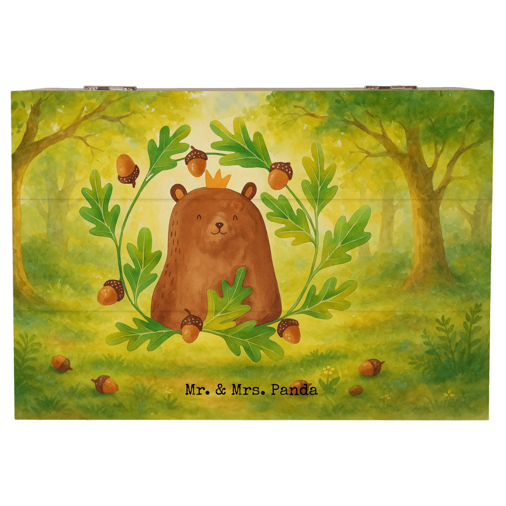 Holzkiste Bär König Design Truhe, Aufbewahrungsbox, Geschenkbox, Schatzkiste, Kiste, Schatulle, XXL, Geschenkdose, Dekokiste, Holzkiste, Erinnerungsbox, Erinnerungskiste, Bär, Teddy, Teddybär, bester Vater, Daddy, Papi, Papa Bär, bester Papa, weltbester Papa, Dad, Papa, Vatertag, Vater