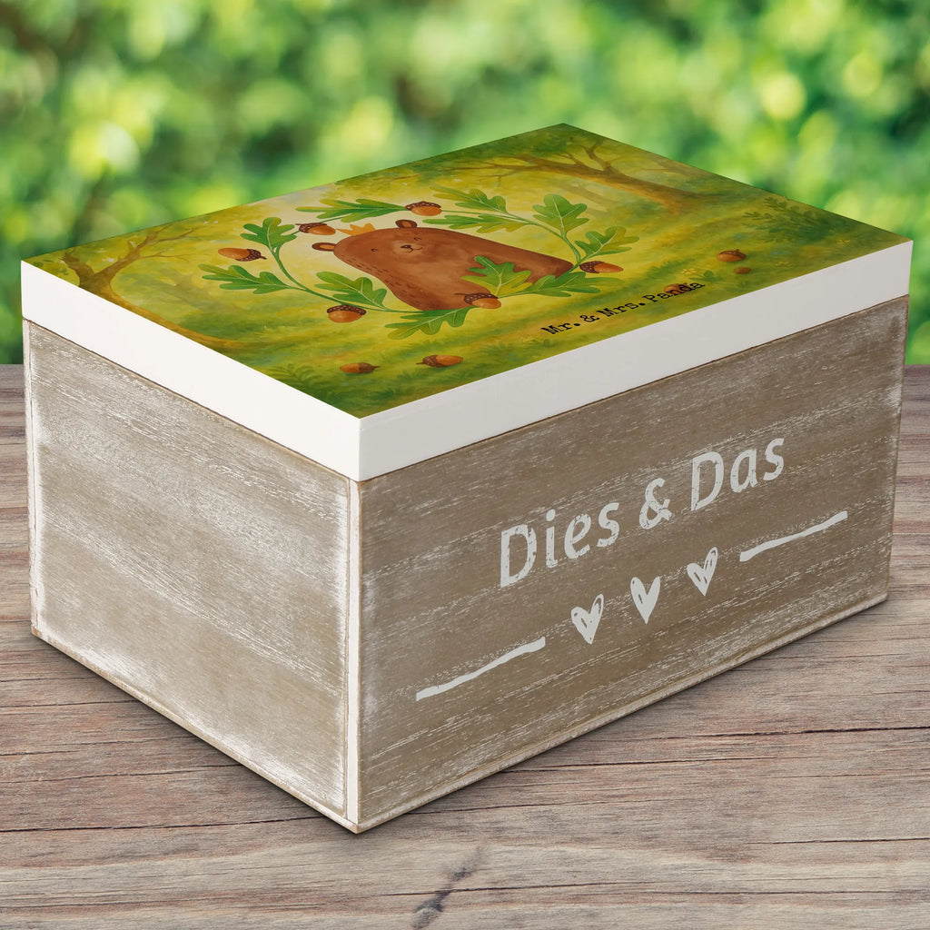 Holzkiste Bär König Design Truhe, Aufbewahrungsbox, Geschenkbox, Schatzkiste, Kiste, Schatulle, XXL, Geschenkdose, Dekokiste, Holzkiste, Erinnerungsbox, Erinnerungskiste, Bär, Teddy, Teddybär, bester Vater, Daddy, Papi, Papa Bär, bester Papa, weltbester Papa, Dad, Papa, Vatertag, Vater