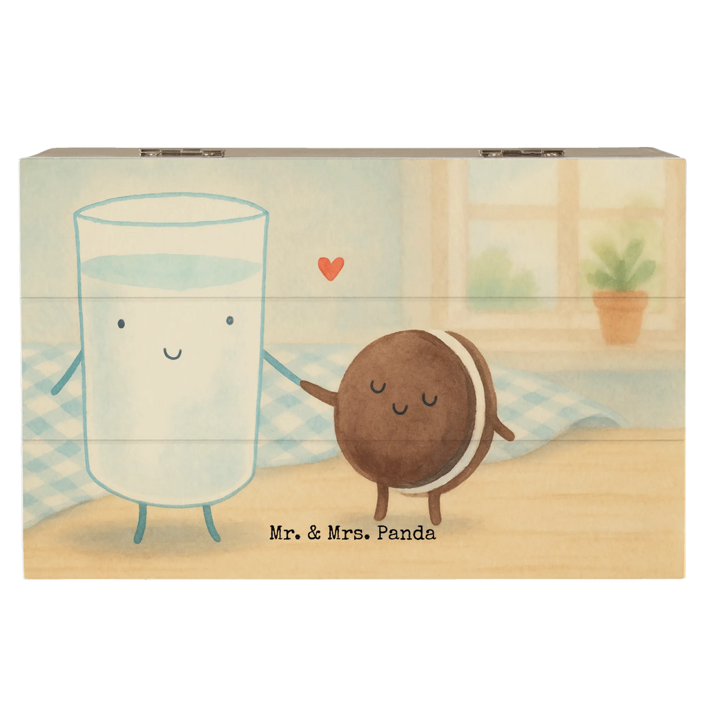 Holzkiste Milch Keks Design Holzkiste, Schatulle, Erinnerungsbox, Geschenkdose, Kiste, Schatzkiste, Dekokiste, Geschenkbox, Aufbewahrungsbox, Truhe, Erinnerungskiste, XXL, Tiermotive, Gute Laune, lustige Sprüche, Tiere, Milk, Kekse, Cookie, romantisch, Motiv süß, perfektes Paar, Keks, Milch, Einladung Frühstück, Kaffee