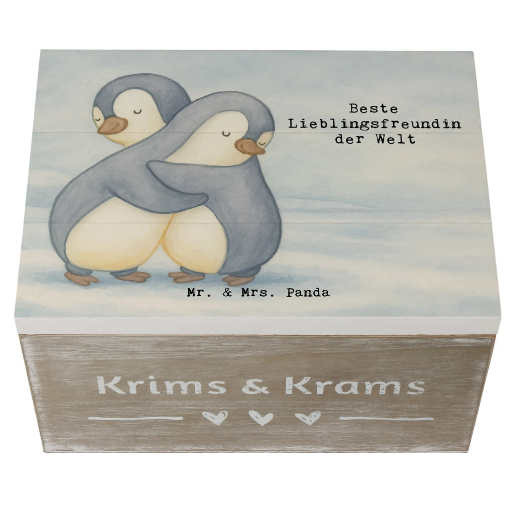 Holzkiste Pinguin Beste Lieblingsfreundin der Welt Design Holzkiste, XXL, Erinnerungskiste, Aufbewahrungsbox, Schatzkiste, Erinnerungsbox, Geschenkdose, Geschenkbox, Truhe, Schatulle, Kiste, Dekokiste, für, Dankeschön, Geschenk, Schenken, Geburtstag, Geburtstagsgeschenk, Geschenkidee, Danke, Bedanken, Mitbringsel, Freude machen, Geschenktipp, Lieblingsfreundin, Liebling, Bae, Liebe, Partnerin, Partner, Love, Herz, Lieblingsmensch, Lieblings Mensch, Freundin, beste Freundin