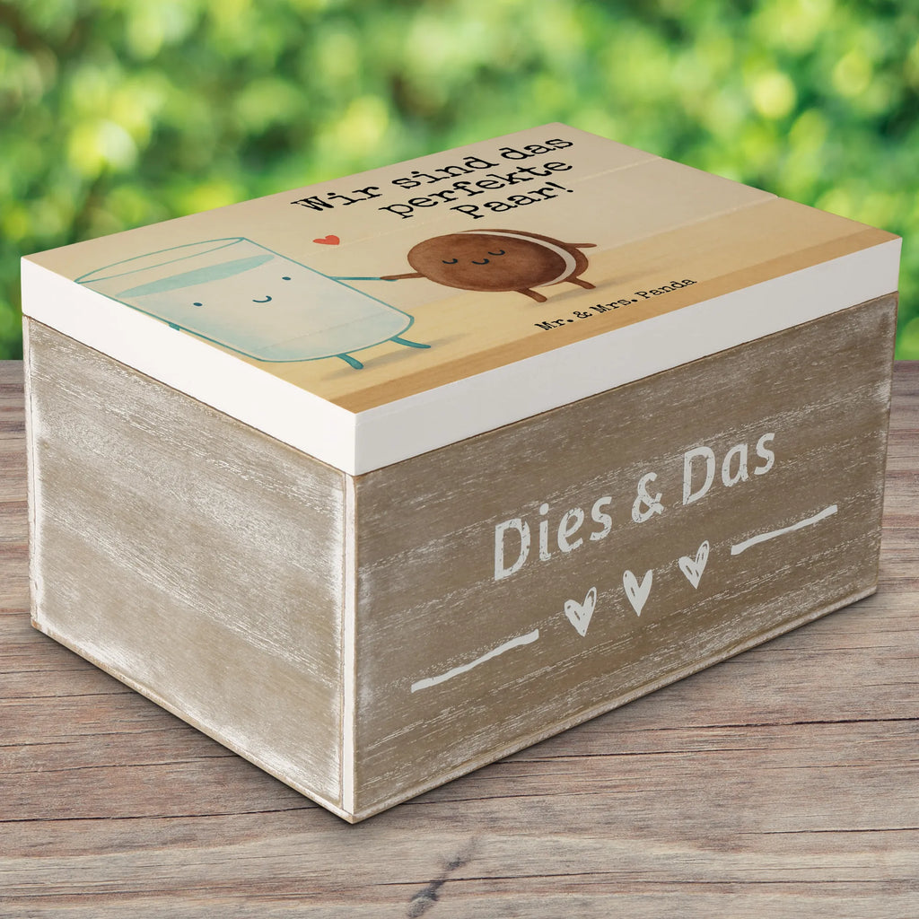 Holzkiste Milch Keks Design Holzkiste, Schatulle, Erinnerungsbox, Geschenkdose, Kiste, Schatzkiste, Dekokiste, Geschenkbox, Aufbewahrungsbox, Truhe, Erinnerungskiste, XXL, Tiermotive, Gute Laune, lustige Sprüche, Tiere, Milk, Kekse, Cookie, romantisch, Motiv süß, perfektes Paar, Keks, Milch, Einladung Frühstück, Kaffee