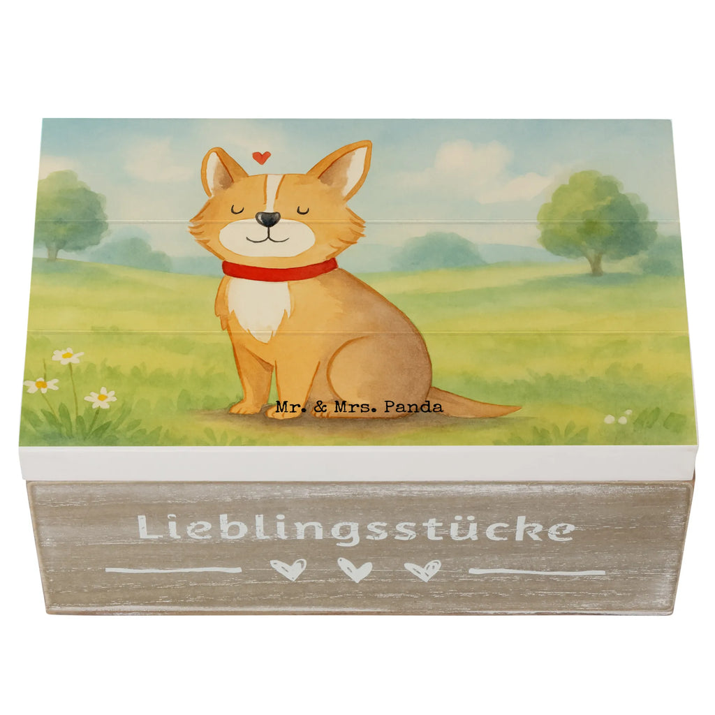 Holzkiste Hund Glück Design Holzkiste, Aufbewahrungsbox, Erinnerungskiste, Geschenkdose, Dekokiste, Erinnerungsbox, XXL, Geschenkbox, Truhe, Kiste, Schatzkiste, Schatulle, Hund, Hundemotiv, Haustier, Hunderasse, Tierliebhaber, Hundebesitzer, Sprüche, Liebe, Spruch, Hundemama, Corgie, Hundeliebe