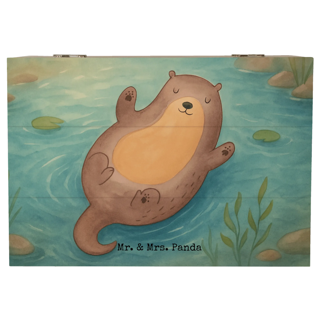 Holzkiste Otter Umarmen Design Schatzkiste, Holzkiste, XXL, Erinnerungskiste, Aufbewahrungsbox, Truhe, Erinnerungsbox, Geschenkbox, Schatulle, Dekokiste, Geschenkdose, Kiste, Otter, Fischotter, Seeotter, Otter Seeotter See Otter