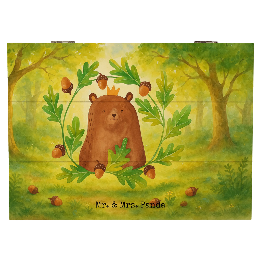 Holzkiste Bär König Design Truhe, Aufbewahrungsbox, Geschenkbox, Schatzkiste, Kiste, Schatulle, XXL, Geschenkdose, Dekokiste, Holzkiste, Erinnerungsbox, Erinnerungskiste, Bär, Teddy, Teddybär, bester Vater, Daddy, Papi, Papa Bär, bester Papa, weltbester Papa, Dad, Papa, Vatertag, Vater