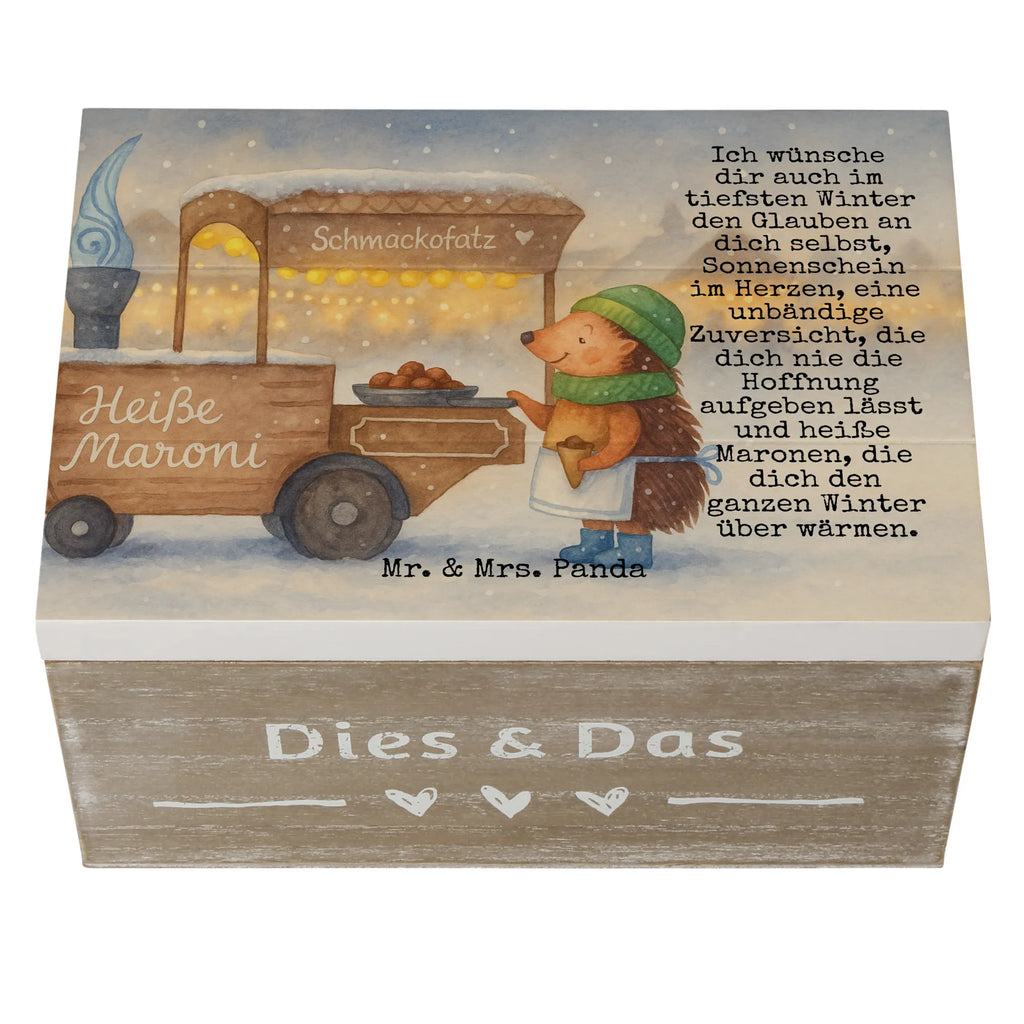 Holzkiste Igel Maronen Design Kiste, Holzkiste, Erinnerungsbox, Geschenkdose, Schatulle, Truhe, Aufbewahrungsbox, Geschenkbox, Schatzkiste, Erinnerungskiste, Dekokiste, XXL, Winter, Weihnachten, Weihnachtsdeko, Nikolaus, Advent, Heiligabend, Wintermotiv, Maronen, Duft, Kastanien, Weihnachtsmarkt