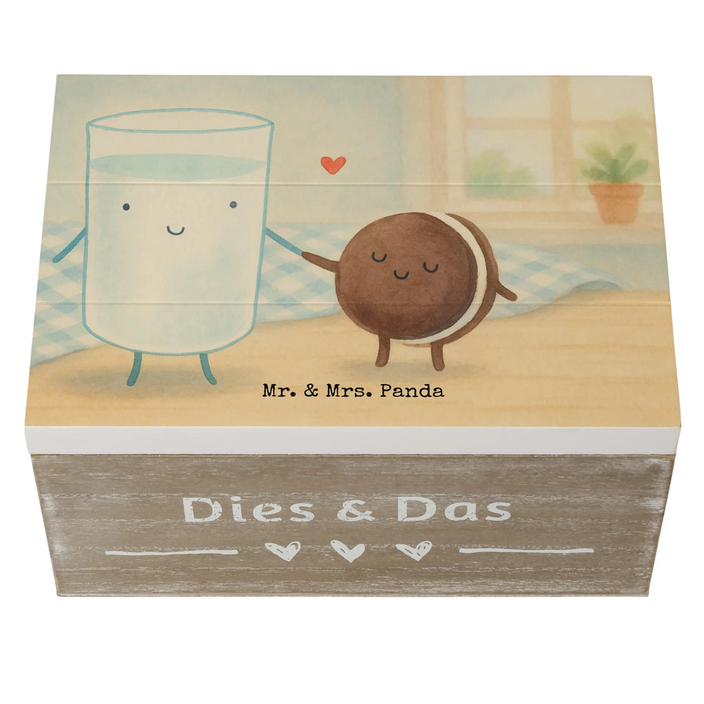 Holzkiste Milch Keks Design Holzkiste, Schatulle, Erinnerungsbox, Geschenkdose, Kiste, Schatzkiste, Dekokiste, Geschenkbox, Aufbewahrungsbox, Truhe, Erinnerungskiste, XXL, Tiermotive, Gute Laune, lustige Sprüche, Tiere, Milk, Kekse, Cookie, romantisch, Motiv süß, perfektes Paar, Keks, Milch, Einladung Frühstück, Kaffee