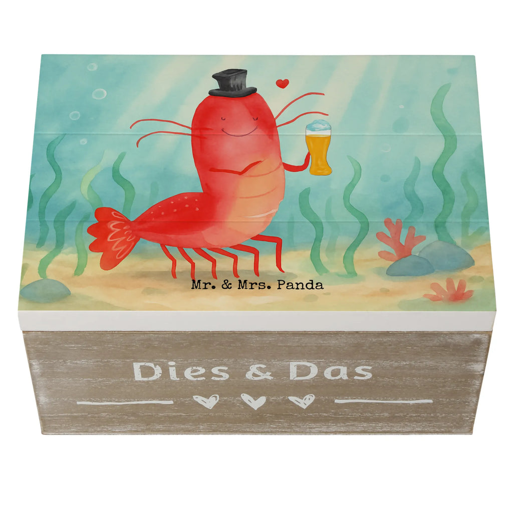 Holzkiste Hummer Weizen Design Dekokiste, Kiste, Geschenkbox, XXL, Truhe, Schatzkiste, Holzkiste, Schatulle, Erinnerungskiste, Geschenkdose, Erinnerungsbox, Aufbewahrungsbox, Meerestiere, Meer, Urlaub, Männerhaushalt, Junggeselle, Bierliebhaber, Bier, Garnelen, Garnele, Kochen, Wirtschaft, Kneipe, Junggesellin, Gasthaus