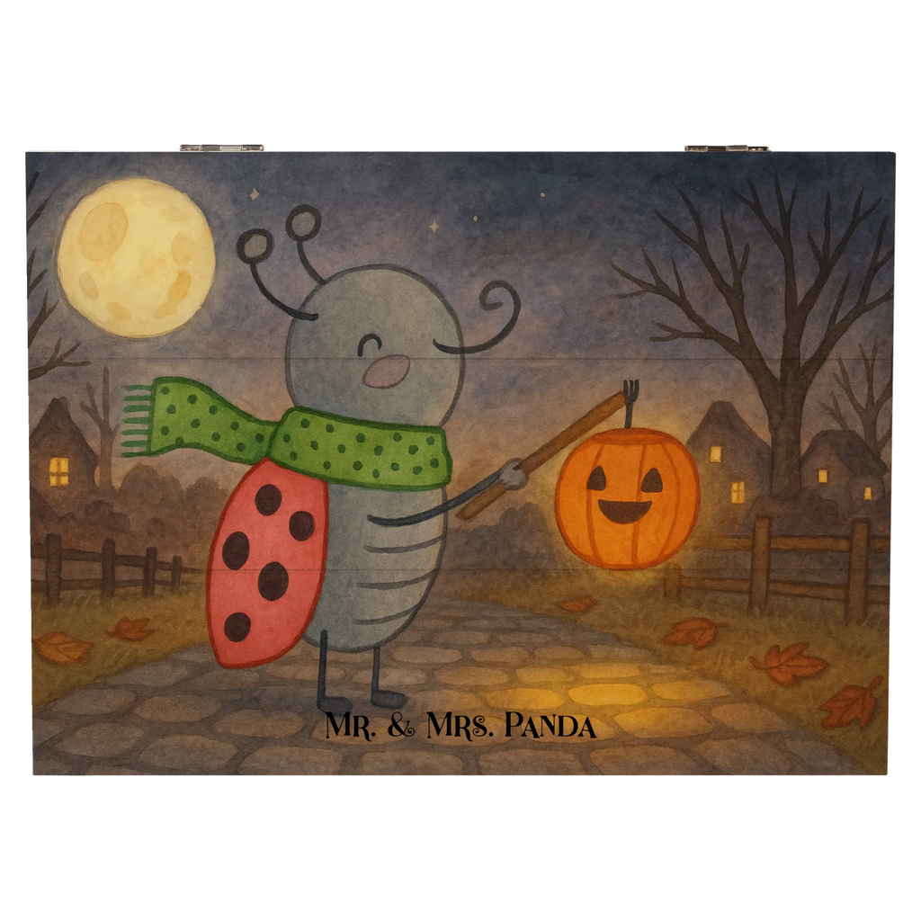 Holzkiste Smörle Laterne Design Schatulle, Erinnerungskiste, Schatzkiste, Truhe, XXL, Holzkiste, Erinnerungsbox, Kiste, Geschenkbox, Dekokiste, Geschenkdose, Aufbewahrungsbox, Halloween, Deko, Martinssingen, Dekoration, Geschenke, Schenken, Laterne, Herbst, Marienkäfer