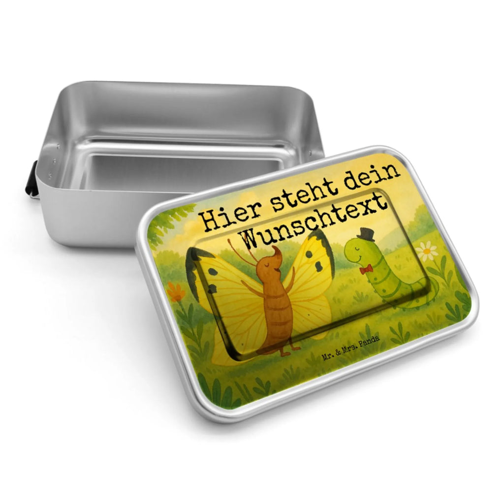 Personalized Metal Lunch Box Caterpillar butterfly Design Brotdose mit Namen, Brotdose, Kindergarten, Uni, Schule, Brotbox mit Namen, Brotbox, Geschenk mit Namen, Tiermotive, Gute Laune, lustige Sprüche, Tiere, Aufwachsen, Entwicklung, Erwachsen werden, Raupe, Zitronenfalter, Hut, Schönheit, Hütchen, Schmetterling, Kokon