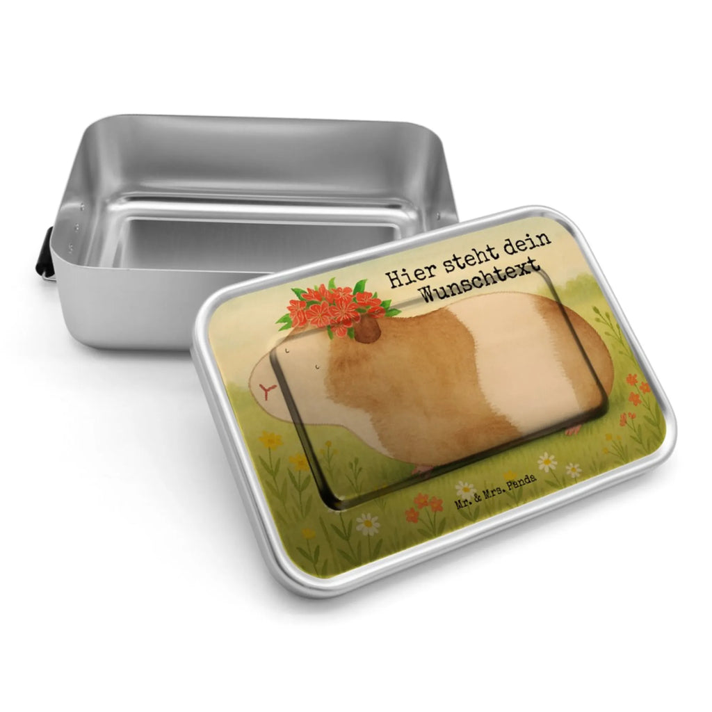Personalized Metal Lunch Box Guinea pig wisdom Design Brotbox mit Namen, Brotdose mit Namen, Brotbox, Kindergarten, Geschenk mit Namen, Brotdose, Schule, Uni, Tiermotive, Gute Laune, lustige Sprüche, Tiere, Wunder, Realität, Meerie, Spruch, Meeries, Wunderland, Blumenkind, Meerschweinchen, Weisheit, Motivation