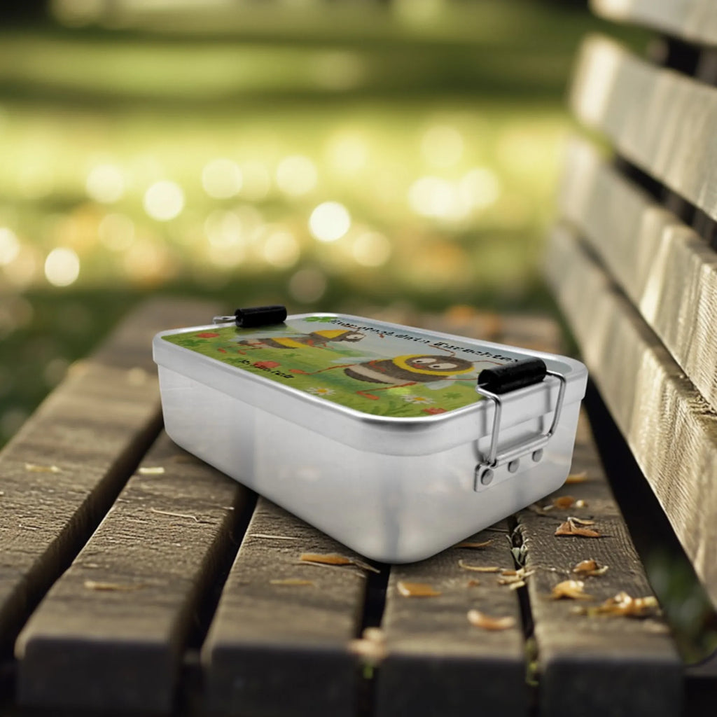 Personalized Metal Lunch Box bumblebees shamrock Design Geschenk mit Namen, Brotbox mit Namen, Brotdose, Kindergarten, Uni, Schule, Brotbox, Brotdose mit Namen, Tiermotive, Gute Laune, lustige Sprüche, Tiere, Biene Deko, Spruch schön, Hummel, glücklich werden, Spruch fröhlich, glücklich sein, Biene, Spruch positiv