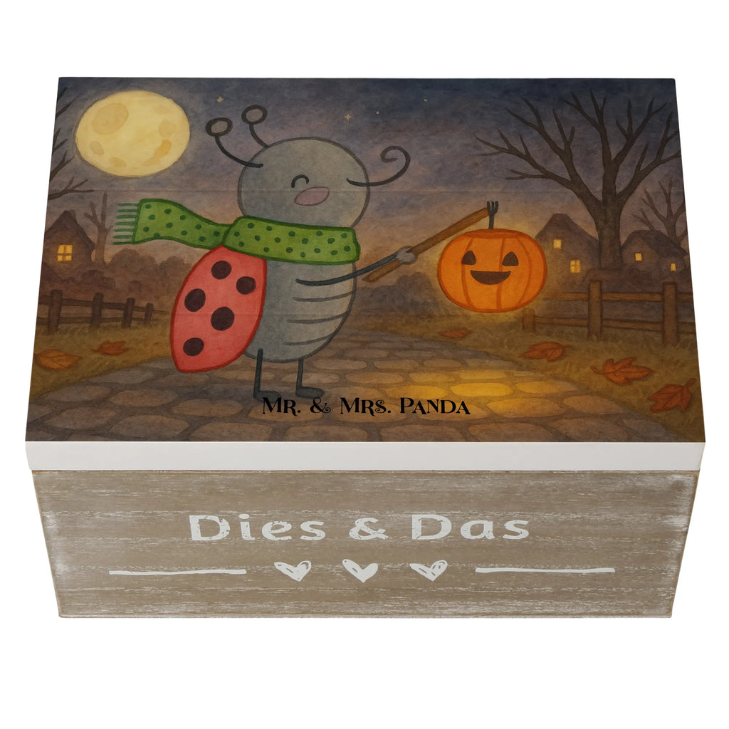Holzkiste Smörle Laterne Design Schatulle, Erinnerungskiste, Schatzkiste, Truhe, XXL, Holzkiste, Erinnerungsbox, Kiste, Geschenkbox, Dekokiste, Geschenkdose, Aufbewahrungsbox, Halloween, Deko, Martinssingen, Dekoration, Geschenke, Schenken, Laterne, Herbst, Marienkäfer