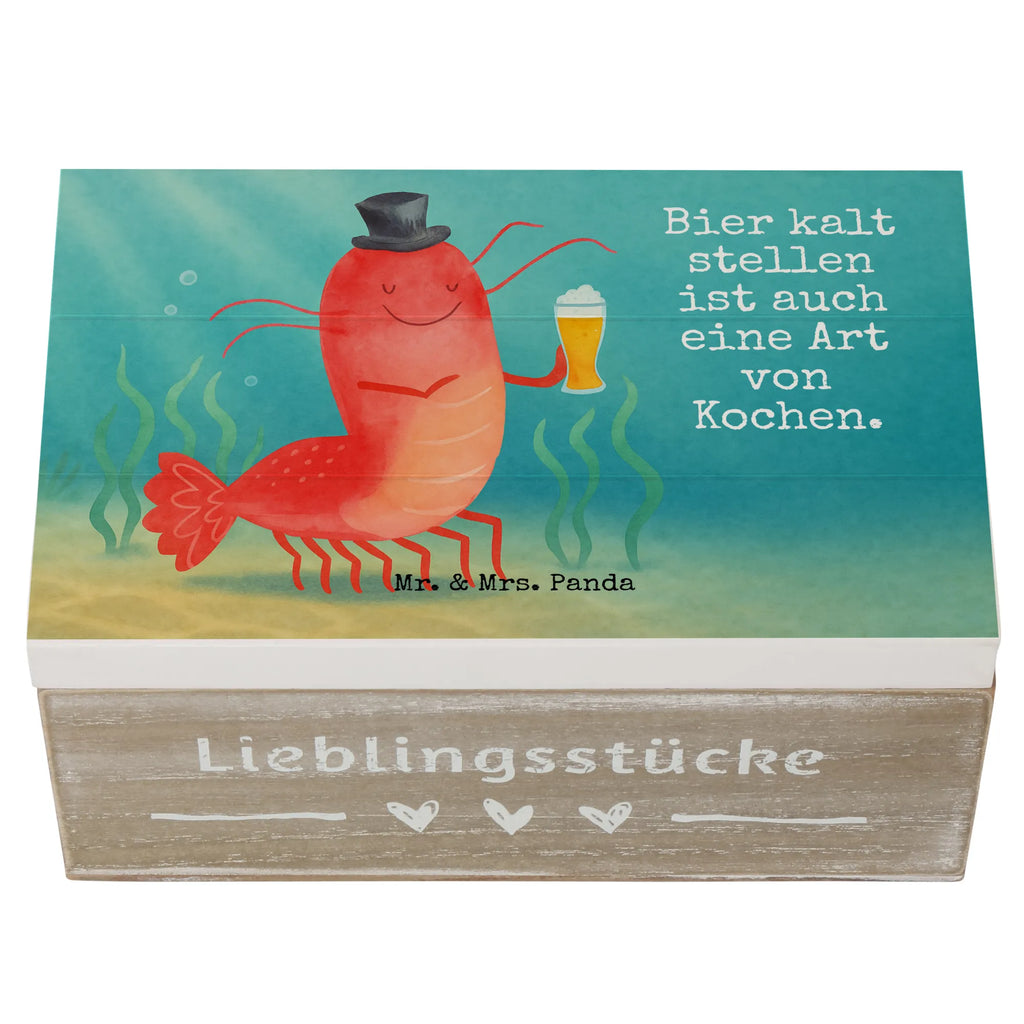 Holzkiste Hummer Weizen Design Dekokiste, Kiste, Geschenkbox, XXL, Truhe, Schatzkiste, Holzkiste, Schatulle, Erinnerungskiste, Geschenkdose, Erinnerungsbox, Aufbewahrungsbox, Meerestiere, Meer, Urlaub, Männerhaushalt, Junggeselle, Bierliebhaber, Bier, Garnelen, Garnele, Kochen, Wirtschaft, Kneipe, Junggesellin, Gasthaus