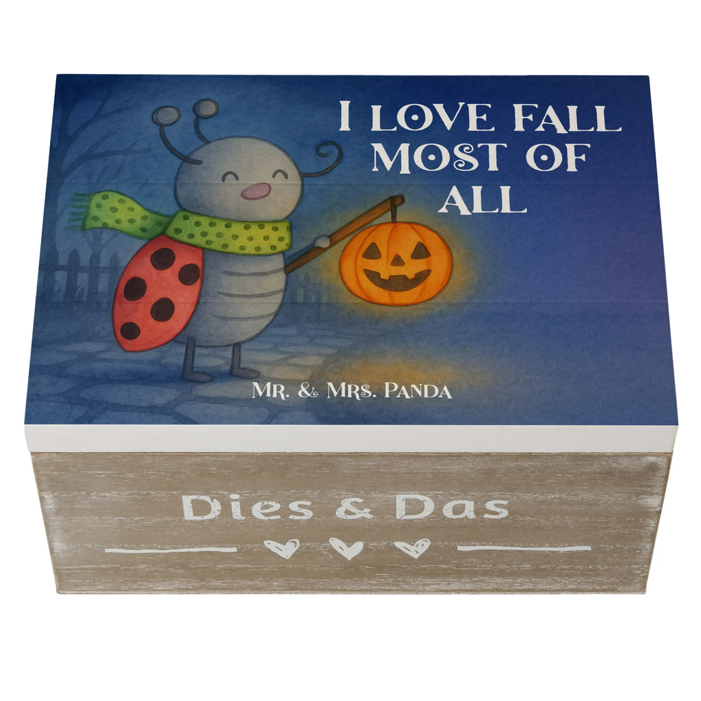 Holzkiste Smörle Laterne Design Schatulle, Erinnerungskiste, Schatzkiste, Truhe, XXL, Holzkiste, Erinnerungsbox, Kiste, Geschenkbox, Dekokiste, Geschenkdose, Aufbewahrungsbox, Halloween, Deko, Martinssingen, Dekoration, Geschenke, Schenken, Laterne, Herbst, Marienkäfer