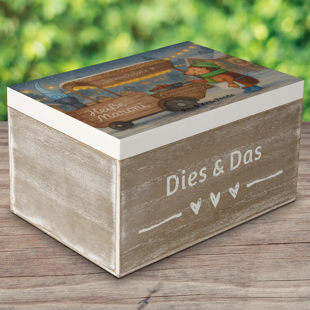 Holzkiste Igel Maronen Design Kiste, Holzkiste, Erinnerungsbox, Geschenkdose, Schatulle, Truhe, Aufbewahrungsbox, Geschenkbox, Schatzkiste, Erinnerungskiste, Dekokiste, XXL, Winter, Weihnachten, Weihnachtsdeko, Nikolaus, Advent, Heiligabend, Wintermotiv, Maronen, Duft, Kastanien, Weihnachtsmarkt