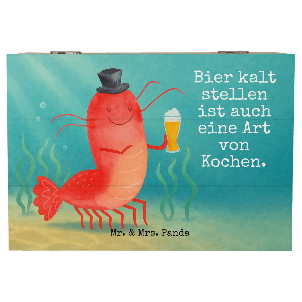 Holzkiste Hummer Weizen Design Dekokiste, Kiste, Geschenkbox, XXL, Truhe, Schatzkiste, Holzkiste, Schatulle, Erinnerungskiste, Geschenkdose, Erinnerungsbox, Aufbewahrungsbox, Meerestiere, Meer, Urlaub, Männerhaushalt, Junggeselle, Bierliebhaber, Bier, Garnelen, Garnele, Kochen, Wirtschaft, Kneipe, Junggesellin, Gasthaus