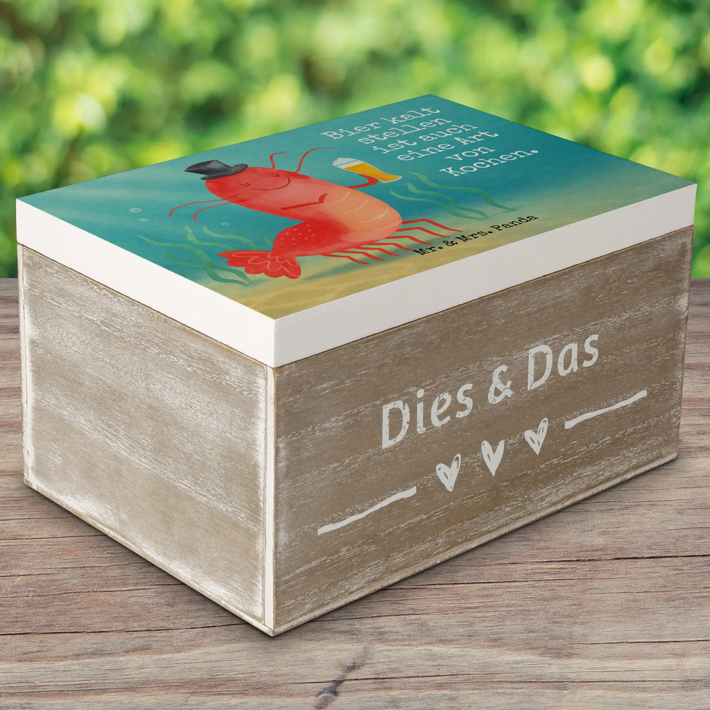 Holzkiste Hummer Weizen Design Dekokiste, Kiste, Geschenkbox, XXL, Truhe, Schatzkiste, Holzkiste, Schatulle, Erinnerungskiste, Geschenkdose, Erinnerungsbox, Aufbewahrungsbox, Meerestiere, Meer, Urlaub, Männerhaushalt, Junggeselle, Bierliebhaber, Bier, Garnelen, Garnele, Kochen, Wirtschaft, Kneipe, Junggesellin, Gasthaus