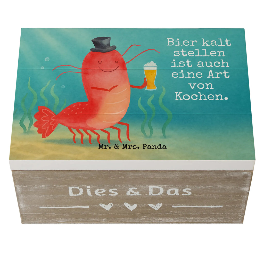 Holzkiste Hummer Weizen Design Dekokiste, Kiste, Geschenkbox, XXL, Truhe, Schatzkiste, Holzkiste, Schatulle, Erinnerungskiste, Geschenkdose, Erinnerungsbox, Aufbewahrungsbox, Meerestiere, Meer, Urlaub, Männerhaushalt, Junggeselle, Bierliebhaber, Bier, Garnelen, Garnele, Kochen, Wirtschaft, Kneipe, Junggesellin, Gasthaus