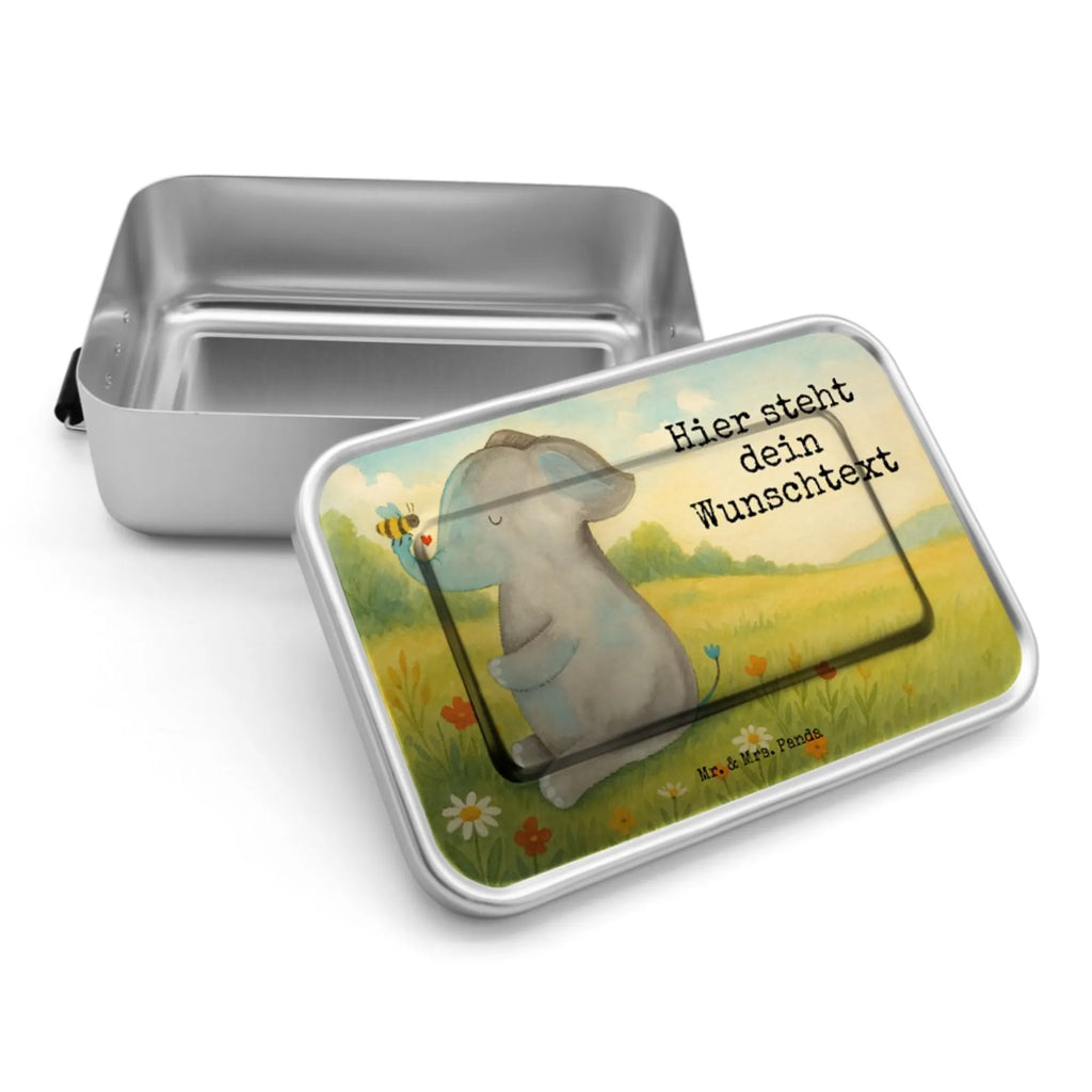 Personalized Metal Lunch Box elephant bee Design Brotbox, Brotdose mit Namen, Brotdose, Brotbox mit Namen, Uni, Geschenk mit Namen, Kindergarten, Schule, Tiermotive, Gute Laune, lustige Sprüche, Tiere, Liebe, Biene, Liebesspruch, Elefant, Jahrestag, Heiratsantrag, Liebesbeweis, Hochzeitsgeschenk, Liebesgeschenk