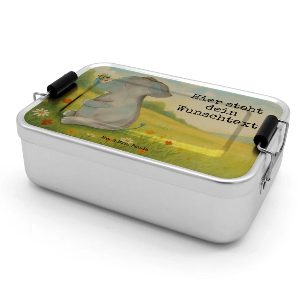 Personalized Metal Lunch Box elephant bee Design Brotbox, Brotdose mit Namen, Brotdose, Brotbox mit Namen, Uni, Geschenk mit Namen, Kindergarten, Schule, Tiermotive, Gute Laune, lustige Sprüche, Tiere, Liebe, Biene, Liebesspruch, Elefant, Jahrestag, Heiratsantrag, Liebesbeweis, Hochzeitsgeschenk, Liebesgeschenk