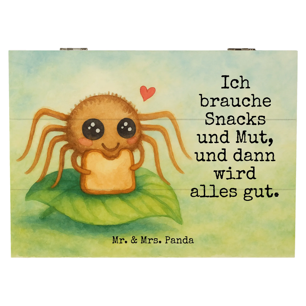 Holzkiste Spinne Agathe Sandwich Design Dekokiste, Schatzkiste, Aufbewahrungsbox, Schatulle, Erinnerungskiste, Geschenkdose, Holzkiste, XXL, Geschenkbox, Kiste, Erinnerungsbox, Truhe, Spinne Agathe, Spinne, Agathe, Videos, Merchandise, Mut, Lebensfreude, Alles wird gut, Hunger, Glück, Verfressen, Hungrig