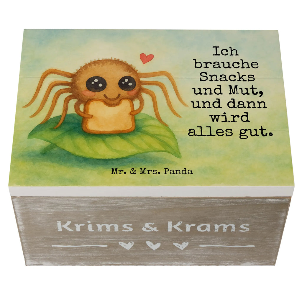 Holzkiste Spinne Agathe Sandwich Design Dekokiste, Schatzkiste, Aufbewahrungsbox, Schatulle, Erinnerungskiste, Geschenkdose, Holzkiste, XXL, Geschenkbox, Kiste, Erinnerungsbox, Truhe, Spinne Agathe, Spinne, Agathe, Videos, Merchandise, Mut, Lebensfreude, Alles wird gut, Hunger, Glück, Verfressen, Hungrig