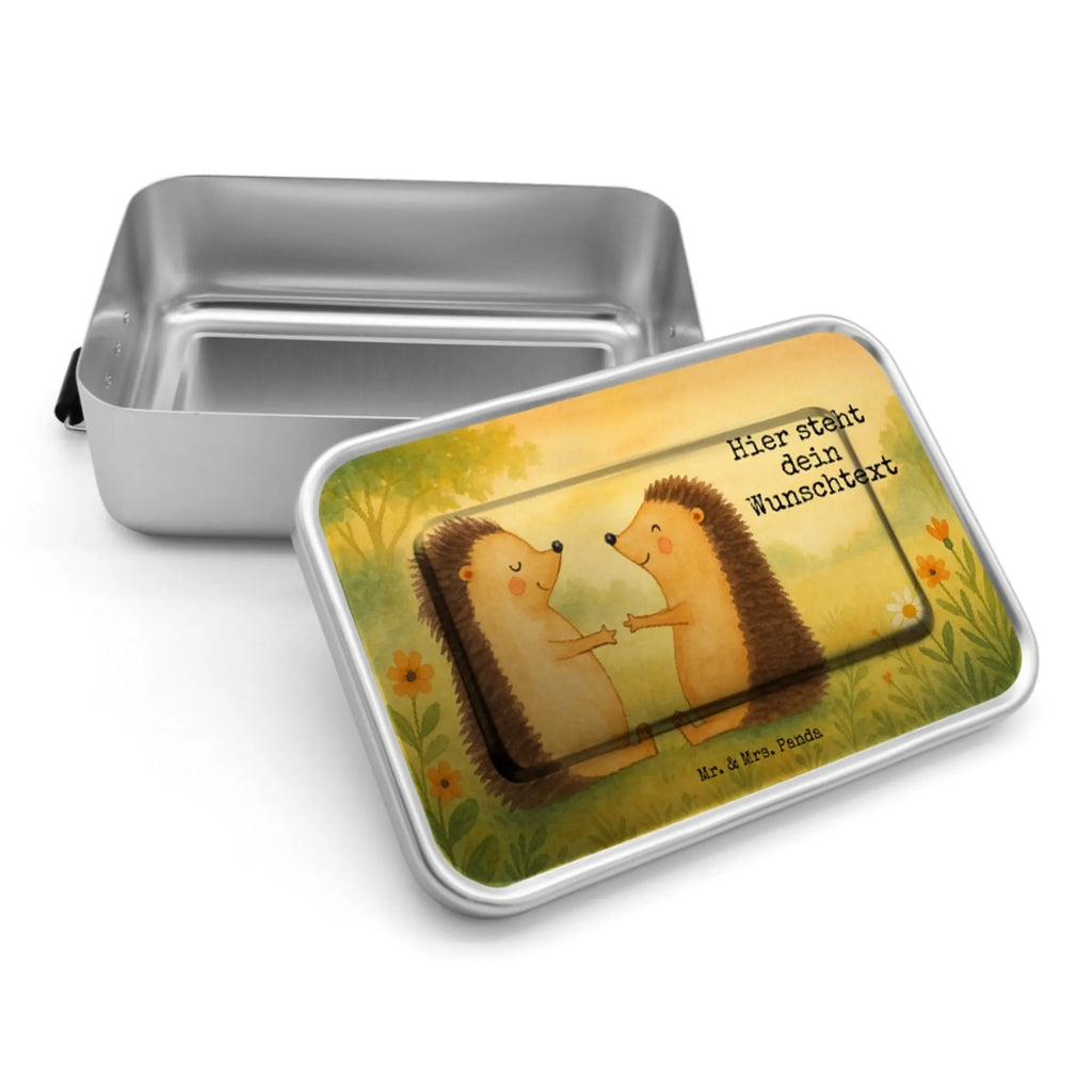 Spersonalizowany metalowy pojemnik na lunch Miłość jeży Design Geschenk mit Namen, Brotdose, Brotdose mit Namen, Brotbox, Uni, Schule, Brotbox mit Namen, Kindergarten, Liebe, Partner, Freund, Freundin, Ehemann, Ehefrau, Heiraten, Verlobung, Heiratsantrag, Liebesgeschenk, Jahrestag, Hocheitstag, Verheiratet, Verlobt, Verliebt, Geschenk, Hochzeit, Igel, Hochzeitstag, Liebesbeweis
