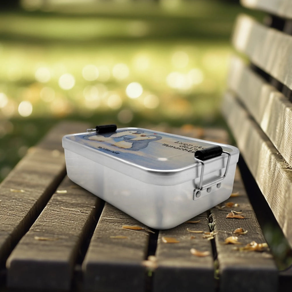 Spersonalizowany metalowy pojemnik na lunch pingwiny pocieszyć Design Brotdose mit Namen, Brotdose, Brotbox, Brotbox mit Namen, Uni, Geschenk mit Namen, Kindergarten, Schule, Liebe, Partner, Freund, Freundin, Ehemann, Ehefrau, Heiraten, Verlobung, Heiratsantrag, Liebesgeschenk, Jahrestag, Hocheitstag, für Ehemann, Geschenk für Partner, Valentinstag, Geschenk für Frauen, Hochzeitstag, Liebesbeweis, Mitbringsel, Geschenk für Freundin, für Männer