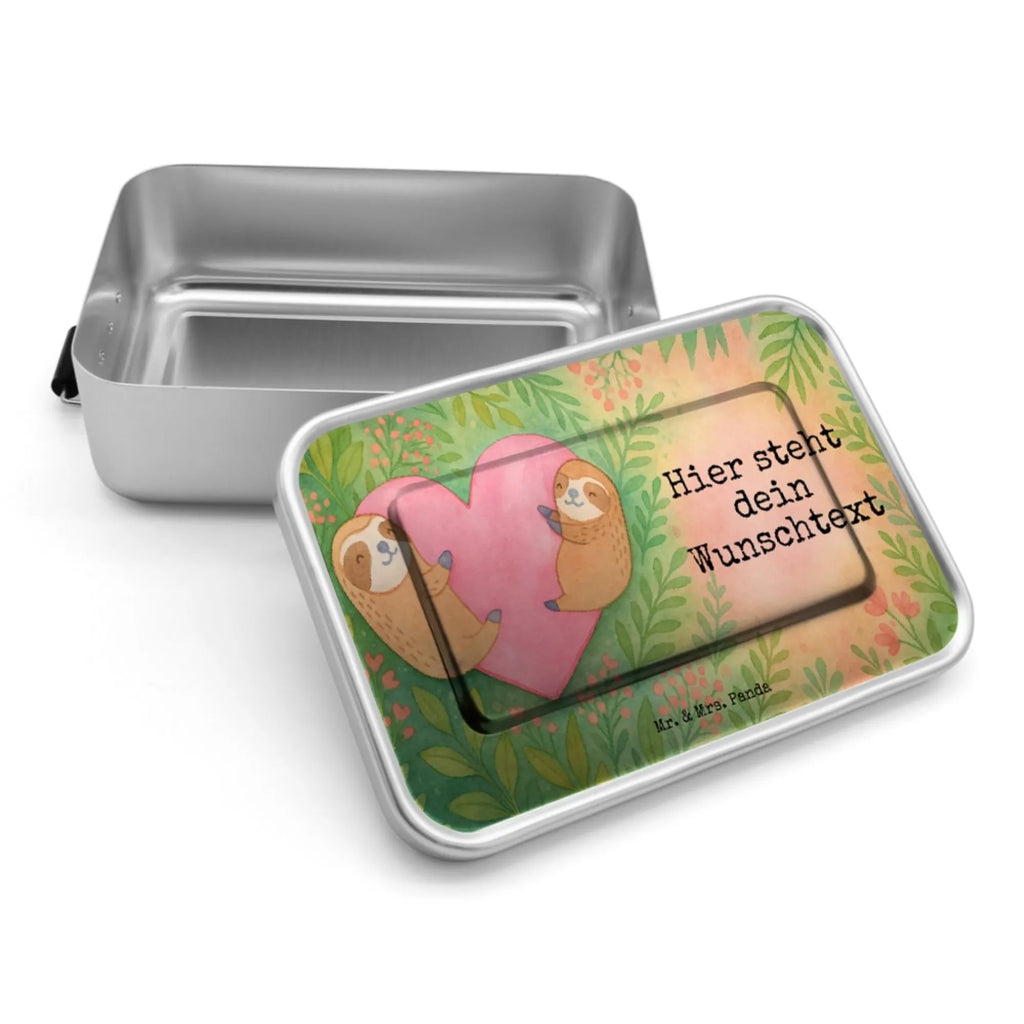 Personalisierte Metall Brotdose Faultiere Herz Design Brotbox mit Namen, Brotdose, Geschenk mit Namen, Kindergarten, Schule, Brotbox, Brotdose mit Namen, Uni, Liebe, Partner, Freund, Freundin, Ehemann, Ehefrau, Heiraten, Verlobung, Heiratsantrag, Liebesgeschenk, Jahrestag, Hocheitstag, Geschenk für Frauen, Liebesbeweis, für Männer, Geschenk für Partner, Valentinstag, Geschenk für Freundin, Mitbringsel, Hochzeitstag, für Ehemann