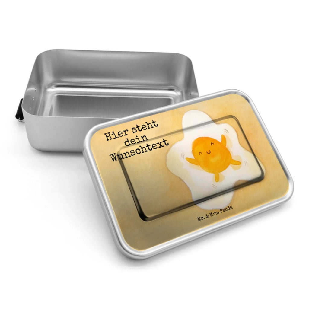 Personalized Metal Lunch Box Fried egg egg Design Brotdose, Brotbox, Brotbox mit Namen, Brotdose mit Namen, Geschenk mit Namen, Schule, Uni, Kindergarten, Tiermotive, Gute Laune, lustige Sprüche, Tiere, Ei, Spiegelei, Tag, Schön, Glücklich, Liebe
