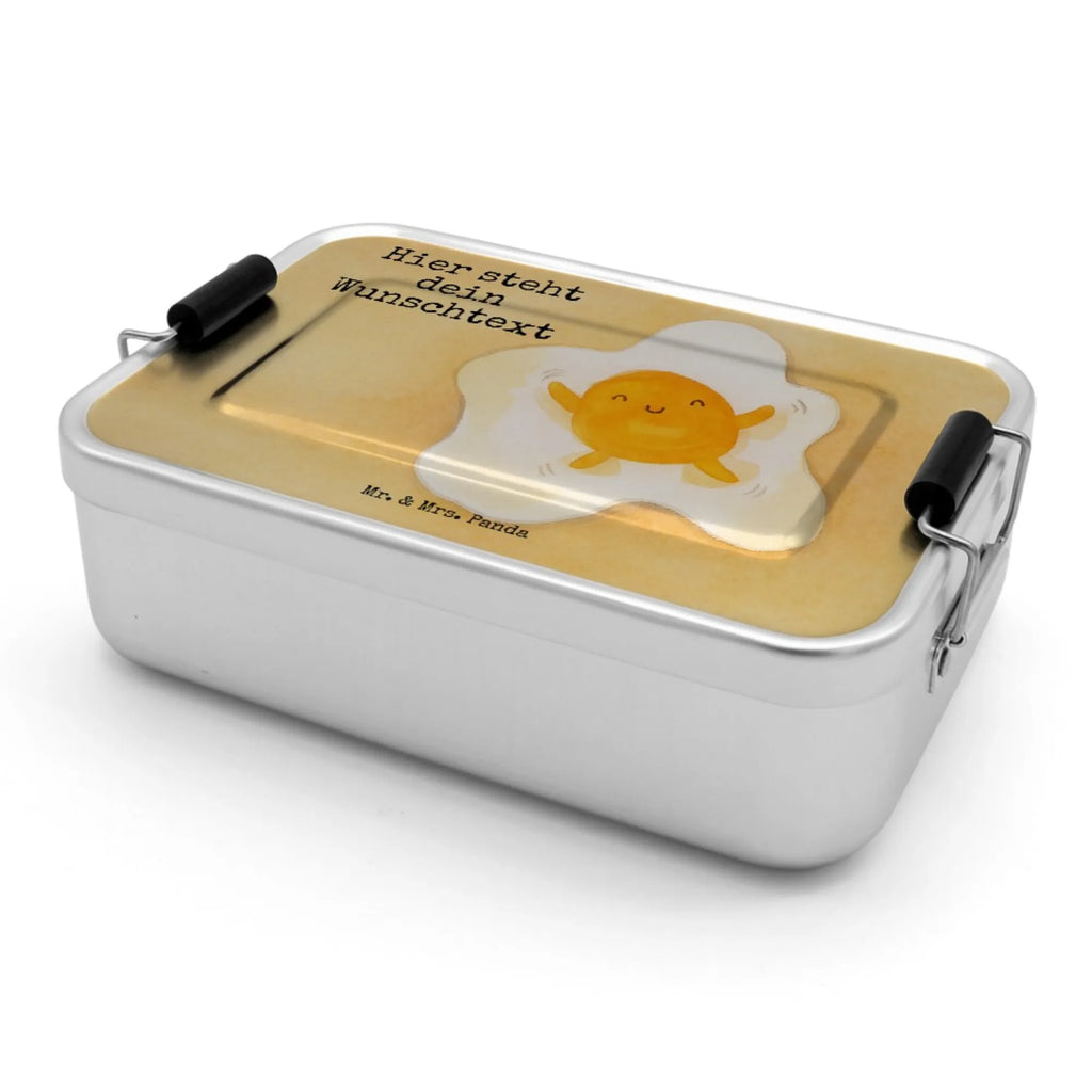 Personalized Metal Lunch Box Fried egg egg Design Brotdose, Brotbox, Brotbox mit Namen, Brotdose mit Namen, Geschenk mit Namen, Schule, Uni, Kindergarten, Tiermotive, Gute Laune, lustige Sprüche, Tiere, Ei, Spiegelei, Tag, Schön, Glücklich, Liebe